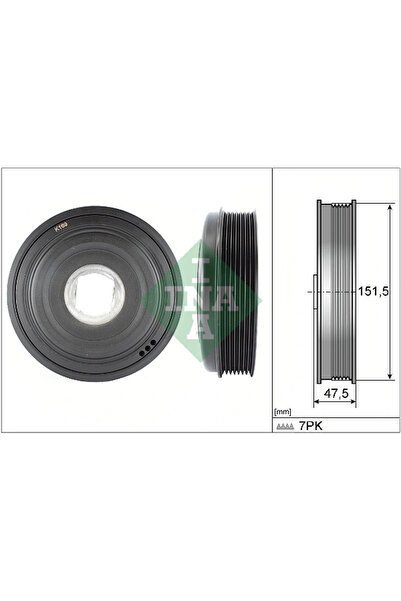 FAG Fulie Curea Arbore Cotit Nissan NV400 Bus/NV400 Caroserie/NV400 Platou / ...