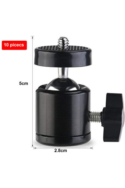 Choice 10 pics Universal 1/4" Swivel Mini Ball Head Screw Tripod Mount 360 De...