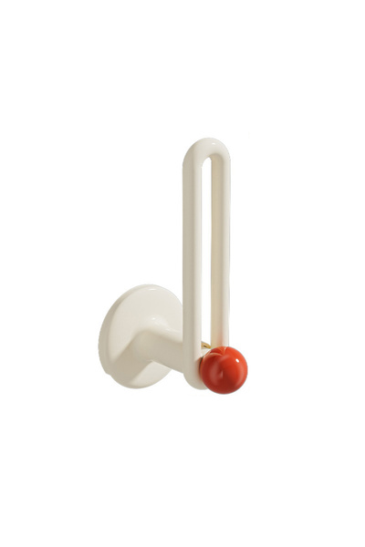 Choice خطاف على شكل حرف L بلون أبيض حليبي، بدون ثقب، يُعلق على الحائط، لتعليق...