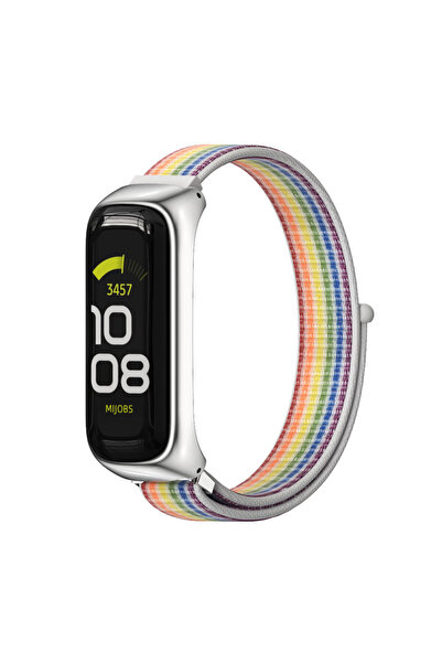 Choice سوار ملون بديل لساعة Galaxy Fit 2، مصنوع من النايلون، مناسب للساعات ال...