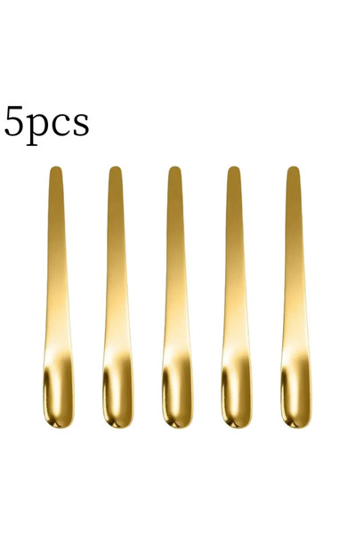 Choice Style B-5pcs Tea Spoon Stainless Steel Flat Espresso Dessert Small Coffee Scoop Mixer Stirring Bar K