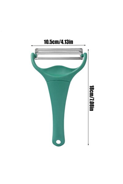 Choice مقشرة خضراوات وفواكه من الفولاذ المقاوم للصدأ، قطعة واحدة، مبشرة واسعة الفم للملفوف والسلطة والبطاطس