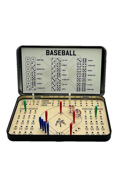 Choice 1 Baseball Travel Game 2 Players Game All Ages 6+ A Game Of Strategy Luck Baseball Knuckle Dice Tab.