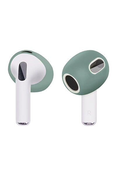 Choice وسادات أذن سيليكونية خضراء داكنة لسماعات AirPods اللاسلكية من الجيل ال...