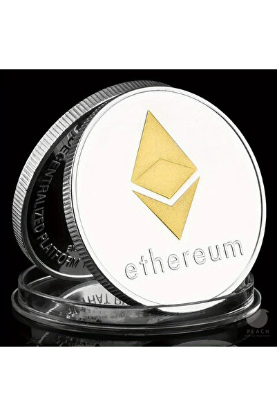 Choice عملة إيثريوم فضية تذكارية مطلية بالفضة، عملة تذكارية، عملة تحدي، عملة ...