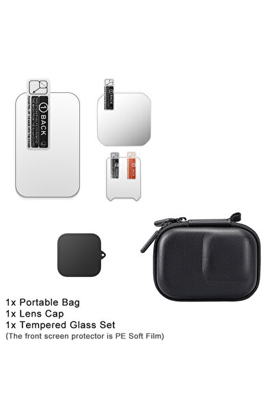 Choice مجموعة من 7 قطع لحماية الشاشة من الزجاج المقوى لكاميرا Insta360 Ace Pr...