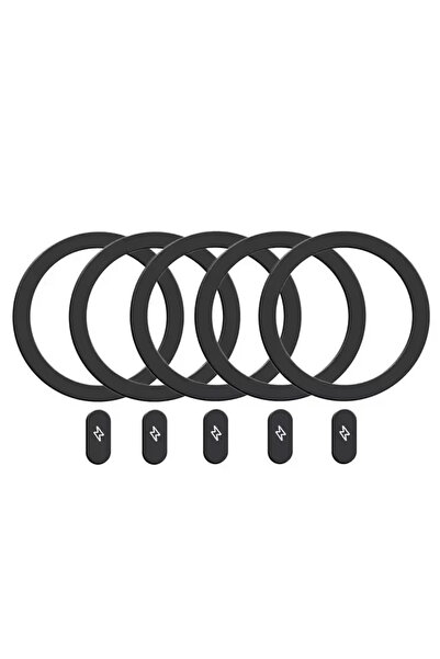 Choice 5 قطع سوداء من 5 قطع من حلقات ماج سيف المغناطيسية المعدنية للآيفون 16 ...