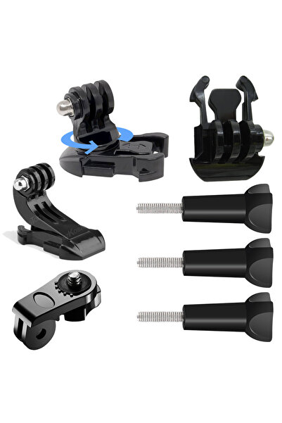 Choice حامل لاصق مسطح ومنحنٍ من Universal Brown#8d6468 لكاميرا GoPro مقاس 13 ...