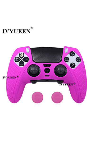Choice Nova Pink IVYUEEN Soft Silicone Case for PlayStation 5 PS5 DualSense E...