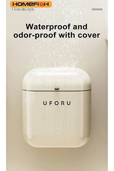 Choice L light yellow Wall-mounted Trash Can Household Large Capacity High Appearance Level Kitchen Toilet