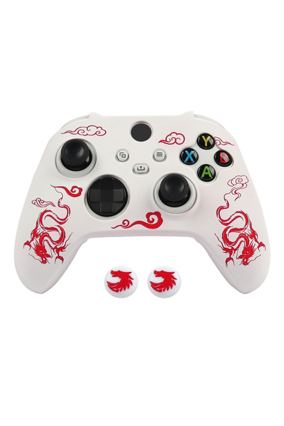 Choice غطاء سيليكون ناعم منقوش بالليزر A0559-1 لحافظة وحدة تحكم Xbox Series X...