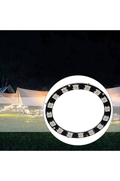 Choice 16 مصباح LED RGB قابل للعنونة بشكل فردي بجهد 5 فولت لحلقة نيوبيكسل لمص...