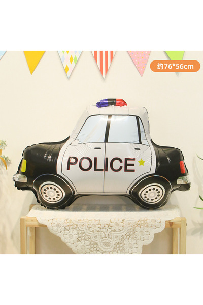 Choice سيارة شرطة أخرى، سيارة كرتونية لطيفة، بالونات من فيلم الألومنيوم، حفلة...