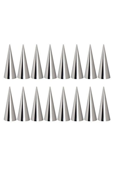 Choice BR412-1C 16 قطعة قوالب مخروطية أنبوبية مخروطية الشكل قوالب الكرواسون الحلزونية قالب قرن الكريمة قالب المعجنات Co