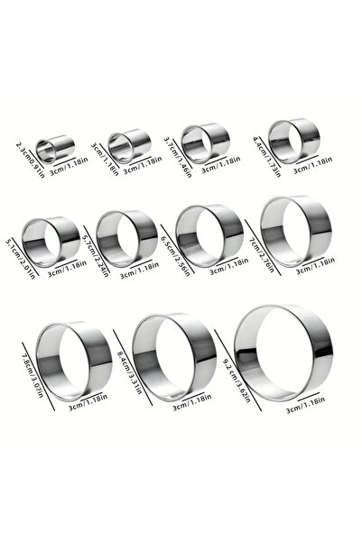 Choice 11 قطعة 11/12 قطعة من قواطع البسكويت المستديرة المصنوعة من الفولاذ الم...