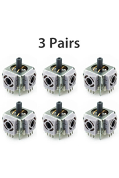 Choice 3 أزواج من عصا التحكم التناظرية ثلاثية الأبعاد لجهاز تحكم Xbox 360 قطع غيار عصا التحكم اللاسلكية C