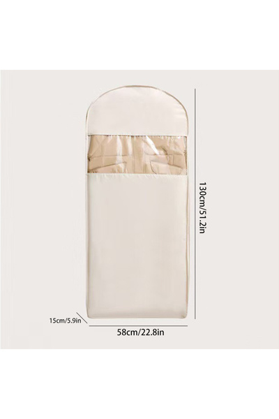 Choice بيج-L 1 قطعة جاكيت مبطن بالريش، غطاء غبار مضغوط، ملابس، حقيبة تعليق مض...