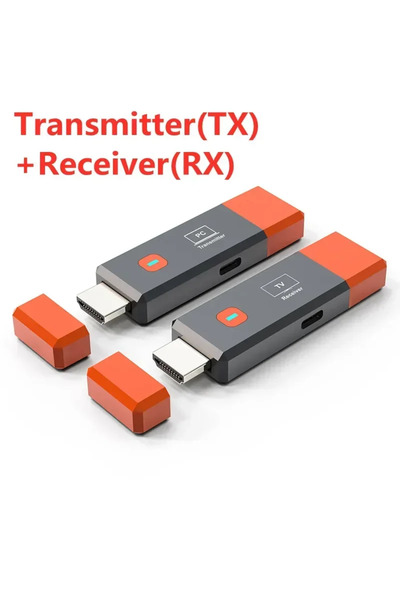 Vikefon مجموعة أجهزة إرسال واستقبال الفيديو اللاسلكية المتوافقة مع HDMI RX وT...