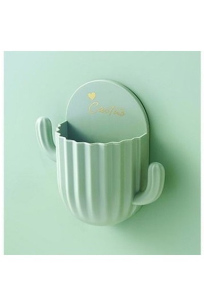 Choice حامل فرشاة أسنان ذاتي اللصق على الحائط من قطعة واحدة باللون الأخضر، رف...