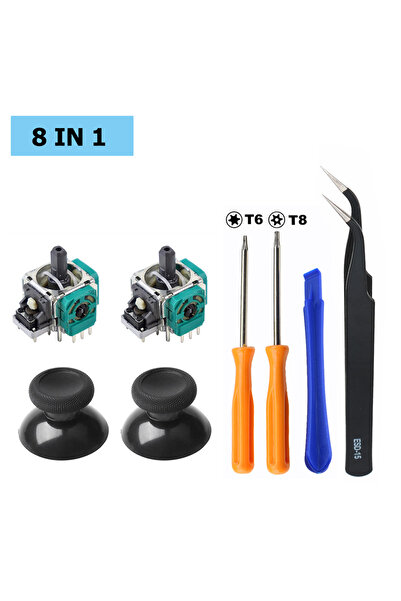 Choice عصا تحكم بديلة 8 في 1 لجهاز تحكم Xbox One Xbox Series S/X، قطع غيار عص...