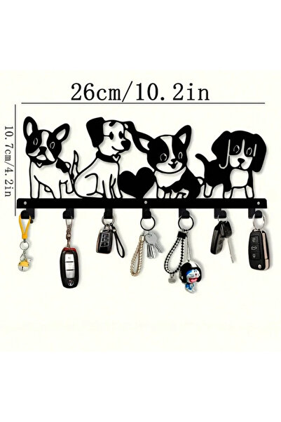 Choice TY7128 PawsomeTale Whimsical Dog Metal Wall Hook - Charming Key Holder for Dog Lovers, Multipurpose