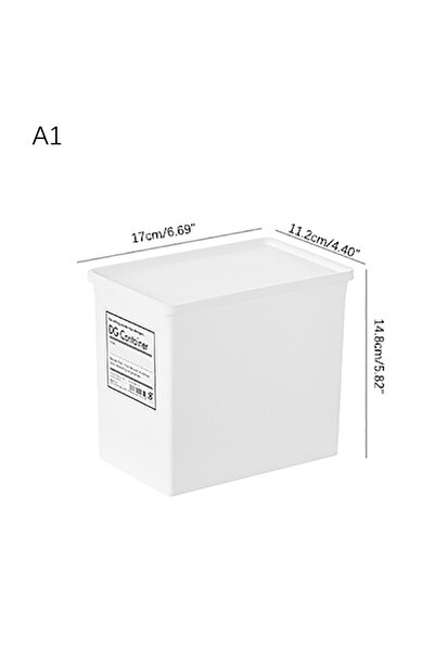 Choice A1 White Laundry Room Storage Box Scent Booster Laundry Beads Powder Container Clothes Clips Case wi