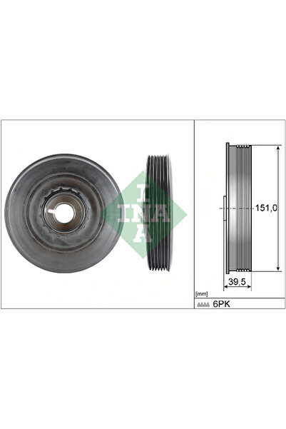 FAG Fulie Curea Arbore Cotit Dacia Duster/Logan/Sandero Mahindra Renault Verito