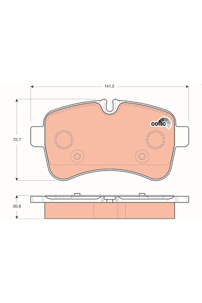 TRW Set Placute Frana Frana Disc Iveco Daily 3 Caroserie/Daily 4 Caroserie/Da...