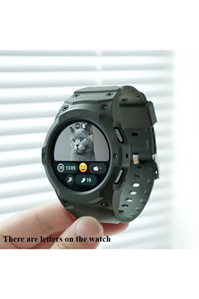 CAOWTAN حزام سيليكون أخضر 44 مم + حافظة كمبيوتر لساعة 7/6/5/4 40 مم 44 مم مجم...