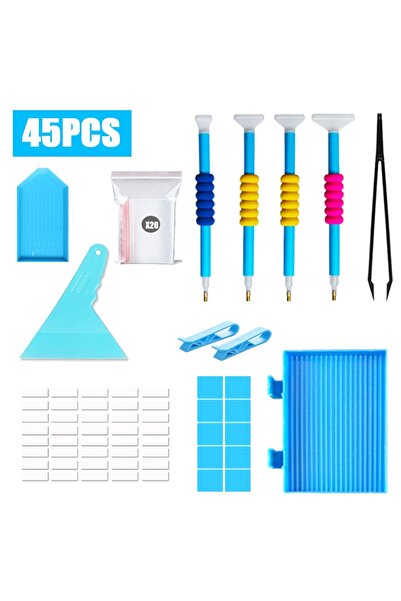 Choice D Diamond painting tool set, quick point drill pen, pressure drill roller set, point drill disc too.