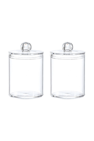 Choice قطعتان من أعواد القطن الدائرية، غطاء غبار بلاستيكي شفاف، عود أسنان بسيط، كرة جميلة للعناية بالأسنان