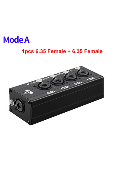 Choice موزع صوت متوازن Mode A HTA004P-XLR 1X4، موزع صوت XLR بمدخل واحد و4 مخا...