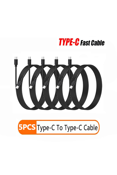 Choice كابل شحن سريع من النوع C إلى النوع C PD، أسود اللون، بطول متر واحد، 5 ...