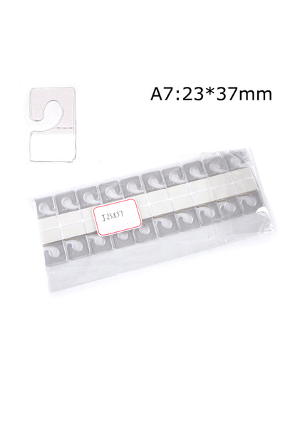Choice A7 100 قطعة من علامات التبويب اللاصقة ذات الفتحات البلاستيكية وخطافات ...