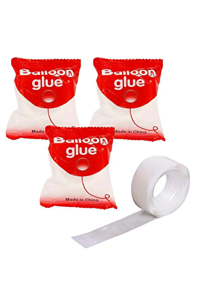 Choice كما في الصورة 300 نقطة نقطة غراء البالون لاصقة لاصقة مزدوجة الجوانب شف...