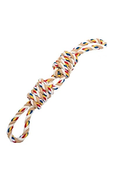 Choice White Bite-resistant Dog Rope Knot Toys Interactive Pet Toys for Medium Large Dogs Colorful Dog Mola