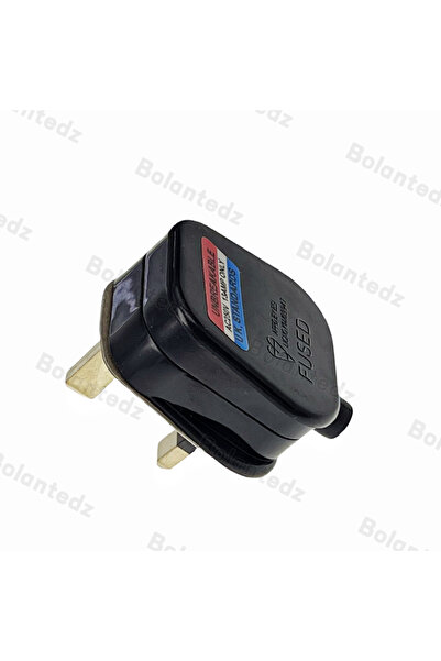 Choice أسود عالي الجودة أسود/أبيض 3 سنون قابس كهربائي رئيسي في المملكة المتحد...