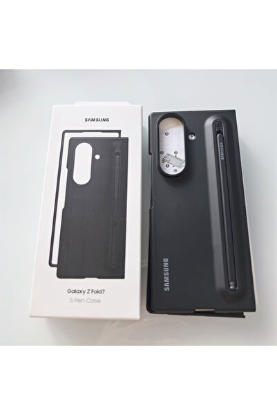 Samsung جراب هاتف Z Fold 7 أسود جديد Z Fold 7 5G Slim S Pen مع قلم S Pen وغطا...