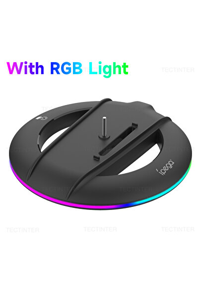 Choice حامل تبريد عمودي أسود مع إضاءة RGB لوحدة تحكم PS5 Slim Disc/Digital Ed...