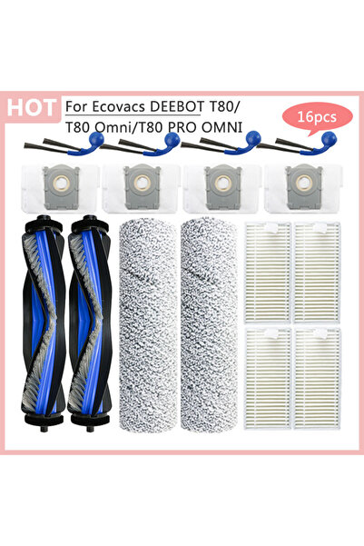 Choice 16 قطعة من ملحقات T80 البديلة لمكنسة كهربائية روبوتية Ecovacs DEEBOT T...