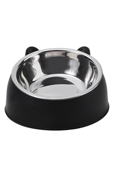 Choice وعاء قطط أسود قطعة واحدة، وعاء طعام مائل جميل ومبتكر للقطط الصغيرة وال...