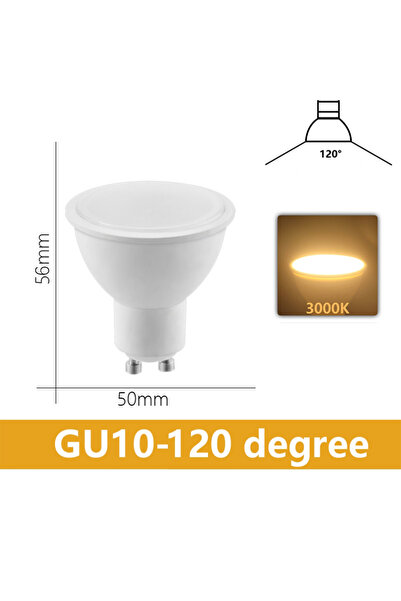 Choice 12 واط 6 قطع 120 أبيض دافئ 6 قطع لمبات LED GU10 AC220V Lampada 3 واط -...