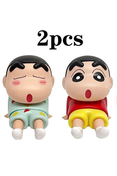 Miniso حامل هاتف على شكل أنمي كرايون شين تشان، قطعتان، زينة سطح مكتب كاواي، ر...