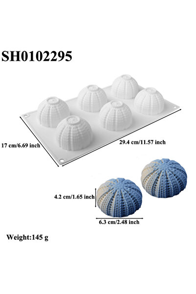 Choice SH0102295 قالب كيك موس فرنسي بتصميم قبعة عيد الميلاد المحبوكة بستة خلا...