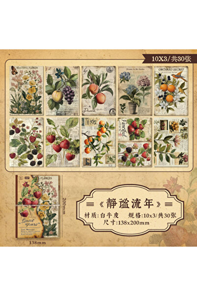 Choice A 30 pcs Vintage INS material paper Planner handmade DIY Scrapbooking ...