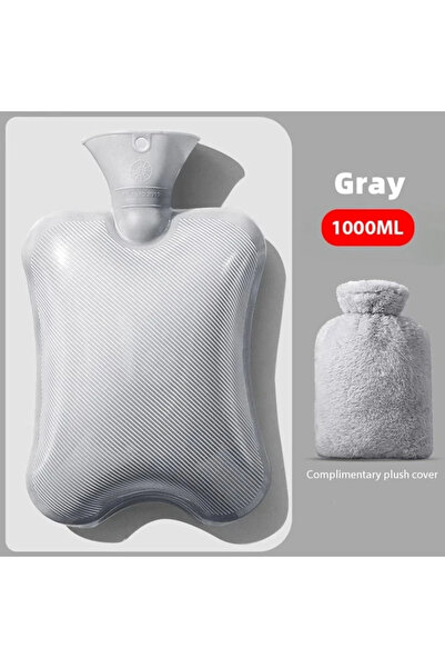 Choice1 جهاز تدفئة اليدين باللون الرمادي الفاتح سعة 1000 مل، مع كيس ماء ساخن ...