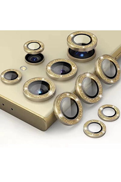 Choice For S24 Ultra gold Glitter Camera Lens Glass For Samsung Galaxy S25 S24 Ultra S23+ Plus FE Shinny Me