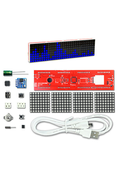 choice2 مصباح إيقاع موسيقي LED أزرق يمكنك تركيبه بنفسك DS1302، يعمل بنظام الم...