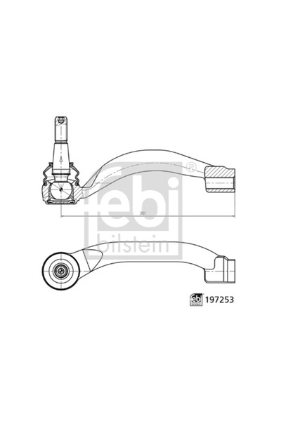FEBI BILSTEIN Cap De Bara Axa Fata Stanga Jaguar Xe/Xf 2/Xf Sportbrake