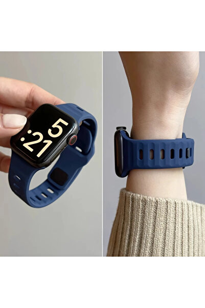 Choice iwatch 10 46mm MidnightB Silicone Band For Apple Watch series 10 46mm ...